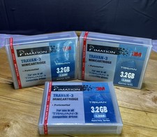 NEW SEALED 3pk Imation Travan-3 Minicartridge TR-3  Preformatted 3.2GB Vintage picture