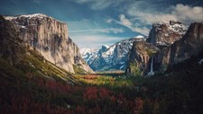 Landscape photography yosemite national park mountains Custom Gaming Mat Desk picture