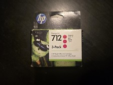 HP 712 Magenta Toner Cartridge 3 Pack Sealed Expires 12/2027 - 3ED78A picture