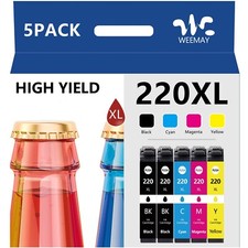 5Pack T220XL 220XL Ink For Epson WorkForce WF-2630 WF-2660 WF-2760 XP-420 XP424 picture
