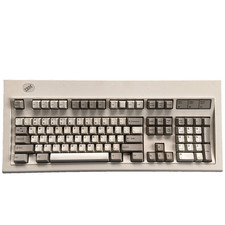 Vintage IBM Mechanical Keyboard Clickity Clack Model M R1 1984 Made USA Computer picture