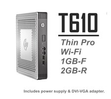  HP T610 Thin Client Thin Pro ThinPro Wi-Fi 1GB-F 2GB-R H1Y31AA#ABA   Lot Avail picture