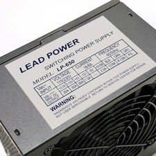 Brand New--Lead Power Black 650w-MAX ATX Power Supply 12cm-Fan 20+4Pin SATA PCIe picture