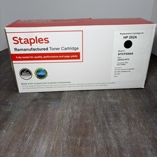 Staples HP 202A Black Replacement Cartridge For Laserjet Pro New Sealed picture