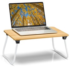 Ruxury Foldable Lap Desk Laptop Stand Bed Table Tray, Medium, Wood picture