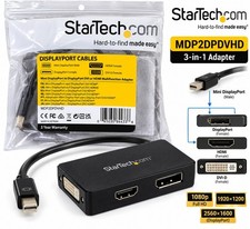 StarTech MDP2DPDVHD Mini DisplayPort to HDMI DVI DisplayPort 3-in-1 Adapter picture