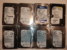 Lot of 8 Seagate and Western Digital 250GB 3.5 Desktop SATA Hard Drives-Tested picture