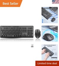 Full-Sized 2.4G Wireless Keyboard & Mouse Set – Ergonomic & Spill-Proof Design picture