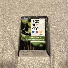 SEALED Genuine 902 XL Black & 902 Standard Color C/M/Y 4 Pack (Expires 01/2023) picture