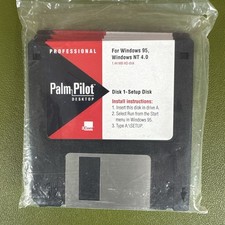 New Sealed set of 4 Palm Pilot Desktop Software Floppy  Windows 95 & NT Software picture