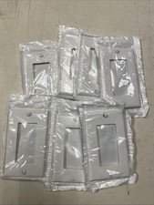 (7) new open box Leviton 80401-W 1-Gang Decora/GFCI Device Decora Wall Plate picture