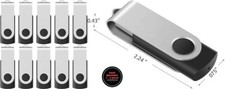 Unidad flash USB 2.0 de 64 GB, unidad de memoria USB giratoria, paquete de 10. picture