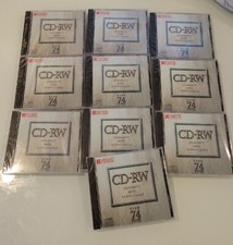RICOH ReWRITABLE Compact Disc 650MB / 74 TYPE CD-R - Lot of 10 picture