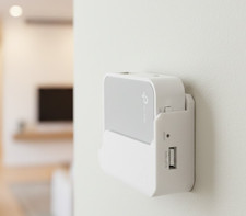 TP-Link AC750 (TL-WR902AC) Wall Mount Bracket Secure Travel Router Holder White picture