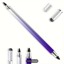 3-in-1 Stylus Pen w/ Swivel Cap, Purple, 6.81 in, Universal Compatibility picture