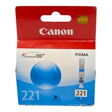 Canon Pixma CLI-221C Cyan Ink Cartridge NIB Sealed OEM Genuine USA Duty Paid picture