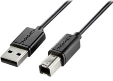 Insignia USB 2.0 A to B Cable Black 6ft for PC Printers Inkjet HP Epson Scanners picture