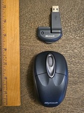 Microsoft Wireless Notebook Optical Mouse Model 1023 Silver See All Pics & Desc  picture