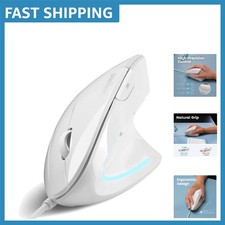 PERIMICE-513W Wired Optical Mouse - Adjustable DPI, 6 Buttons, White picture