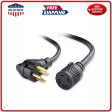 Cable Matters 30 Amp to 50 Amp RV Adapter, 1.5ft, Black picture