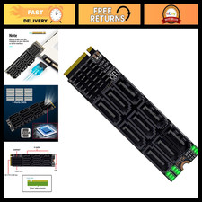 M.2 NVMe to 9-Port SATA 3.0 Adapter Card - 6Gbps Hard Drive Extension for NAS picture
