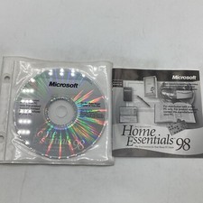 1997 Microsoft Home Essentials 98 New PC CD-ROM + Information Booklet picture