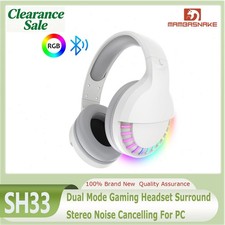 MAMBASNAKE SH33 Dual-Mode Gaming Headset Surround Stereo Noise Cancelling For PC picture