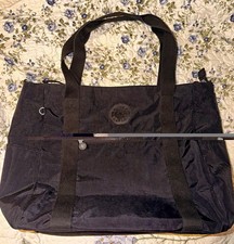 Kipling  Tote Black Nylon 13 in Laptop Padded Zipper Adjustable Strap picture