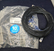 (QTY 30) Monoprice 15165: SlimRun Cat6A Ethernet Network Patch Cable 10ft Black picture