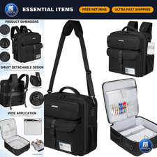 Large 3-Inch Zipper Binder Backpack with Shoulder Strap, Fits 13