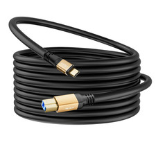 Extra Long USB 3.0 C to USB B Cable 20FT, 5Gbps High Speed, Type 3.0 B picture