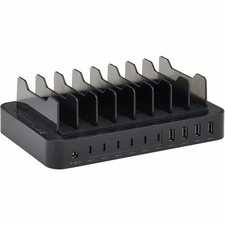 Eaton Tripp Lite series 10-Port USB Charging Station with Storage Brackets for picture