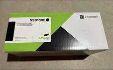 55B100E New Genuine Lexmark Black Toner Sealed Open Box picture