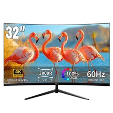 ZZA 32 Inch 4K UHD Curved Monitor 3840x2160, VA,60Hz Refresh Rate, 100% sRGB,... picture