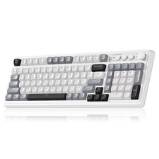AULA S99 Wireless Gaming Keyboard 99 Key Number Pad White Gray RGB Backlight picture
