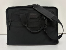 TUMI Black Ballistic Nylon Slim Padded Laptop Shoulder Bag ~3