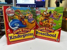 Jumpstart Advanced Preschool kindergarden PC CD 2002 Vintage Boxed Version HTF picture