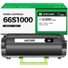 66S1000 Black Toner Cartridge 1-Black, 1-Black picture