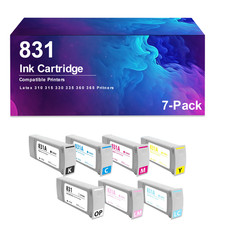 7 Pack   831 Ink Cartridge Compatible for Latex 310 315 330 335 360 365 Pritners picture