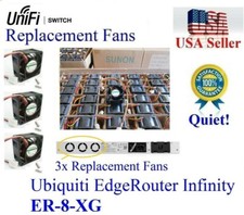 Pack of 3x Quiet replacement fans for Ubiquiti EdgeRouter Infinity  ER-8-XG picture