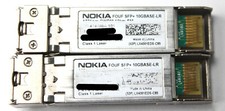 Lot of 2 Nokia 474385A.101 SFP+ 10GBase-LR Transceiver Module picture