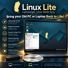 Linux Lite | Bring Your Old PC to Life | MINIMUM SPECS | USB & CD | LATEST picture