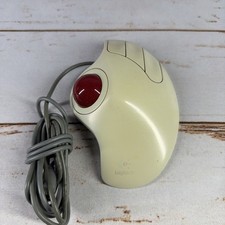 Vintage Logitech TrackMan Marble PS/2 Trackball T-CH11 Ambidextrous Tested picture