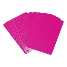 20 Pcs Blank PVC Cards Inkjet Plastic ID Card CR80 30 MIL Glossy Pink picture