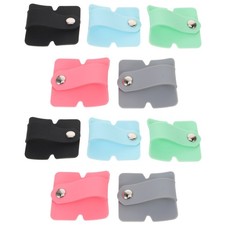 Silicone Earphone Cable Organizer Set 10Pcs Durable Cord Wraps with Snap Button picture
