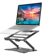 Laptop Tablet Stand Universal Adjustable Carbon Steel Computer Ergonomic NEW picture