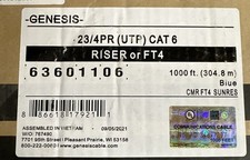 Genesis Network & IP Wire 63601106 (23/4PR UTP - CAT6)  300’ ft Feet CAT 6 picture
