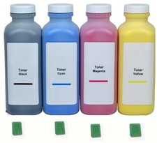 4 x NEW COMPATIBLE TONER REFILL FOR OKIDATA C931 / C941 / C942 + 4 CHIPS C-Y-M-K picture