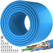 Cat 7 Outdoor Ethernet Cable 500ft, SFTP Shielded, 10Gbps 600MHz, Direct Burial picture