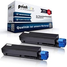 2X Print-Klex Toner Cartridges Compatible for Oki B 412 DN B 432 DN B 512 DN picture